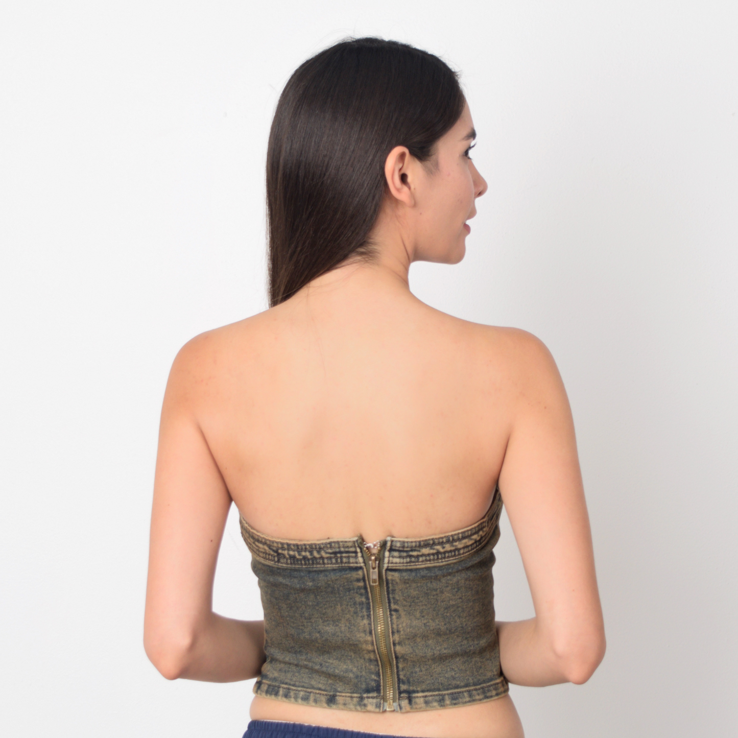 Ana Bustier Mezclilla