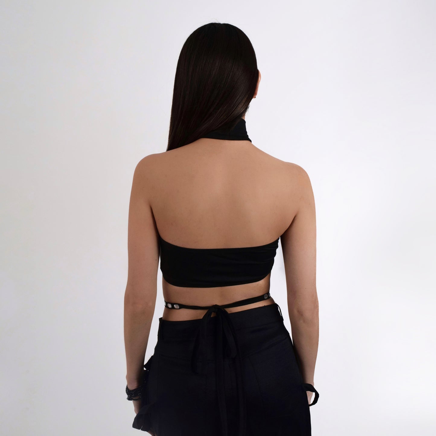 Amanda Crop Top Negro
