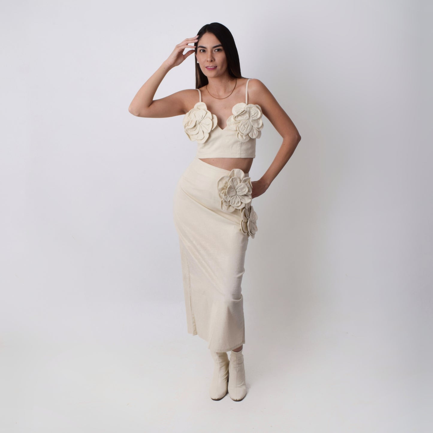 Florencia Conjunto Falda Larga y Blusa