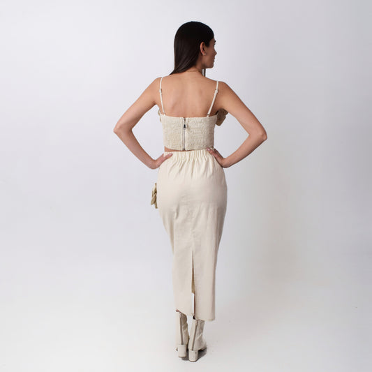 Florencia Conjunto Falda Larga y Blusa