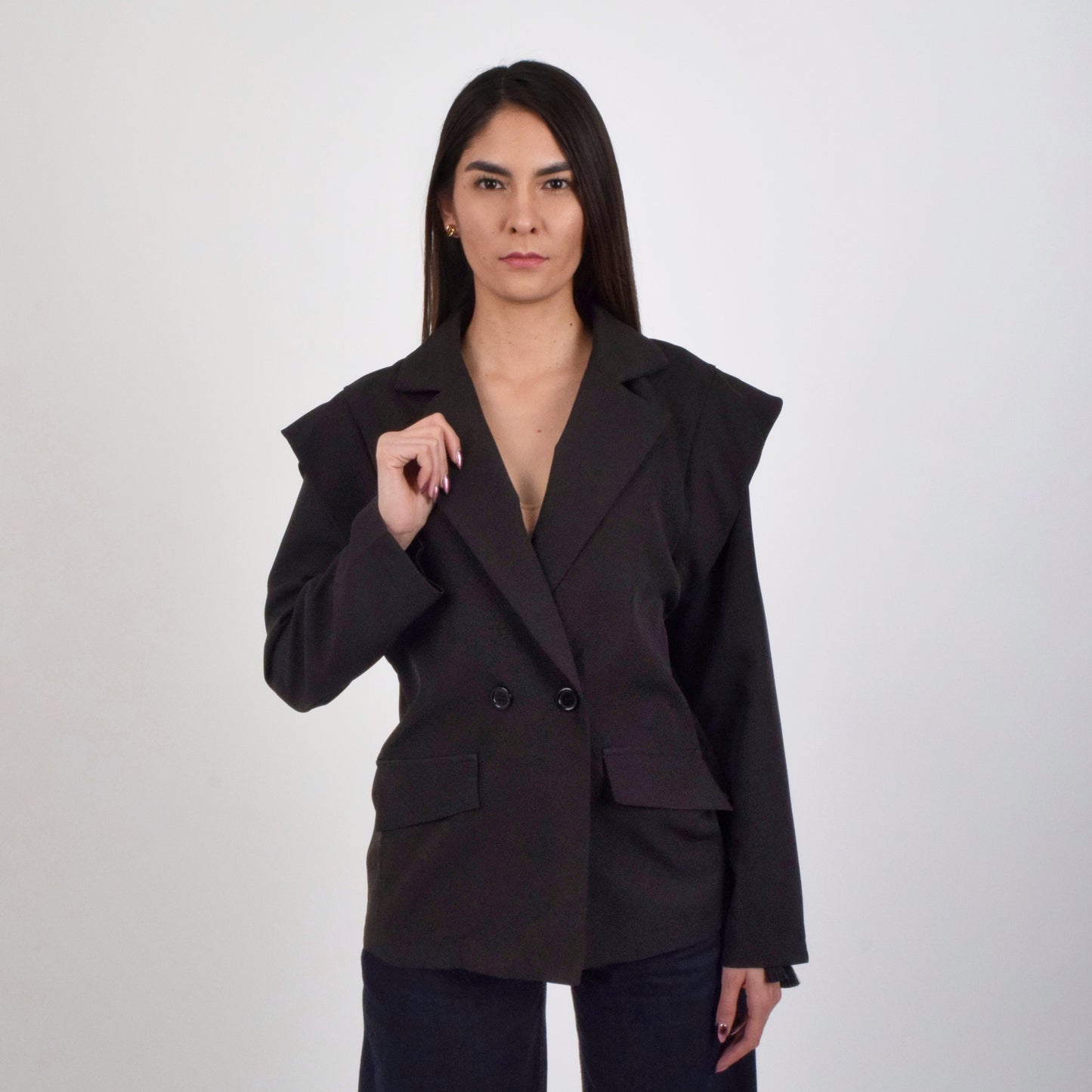 Renata Saco Negro de Vestir