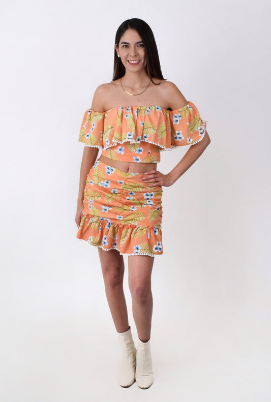 Alejandra Conjunto Mini Falda y Blusa
